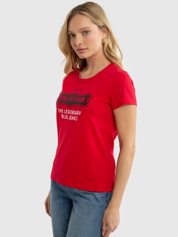 T-shirt ' RISSMELNA ' BIG STAR en rouge
