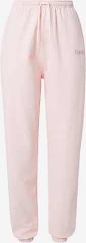 Reebok Zwężany krój Spodnie w kolorze różowy: przód