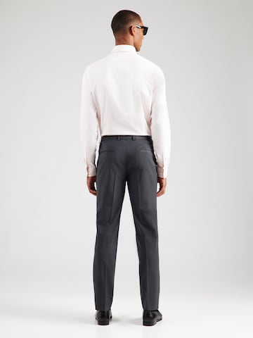 HUGO Regular Trousers with creases 'Hesten253X-MH' in Grey
