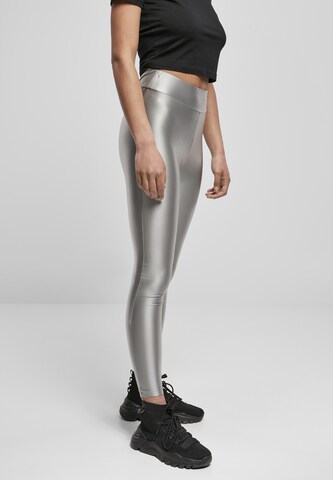 Urban Classics Skinny Leggings in Silber