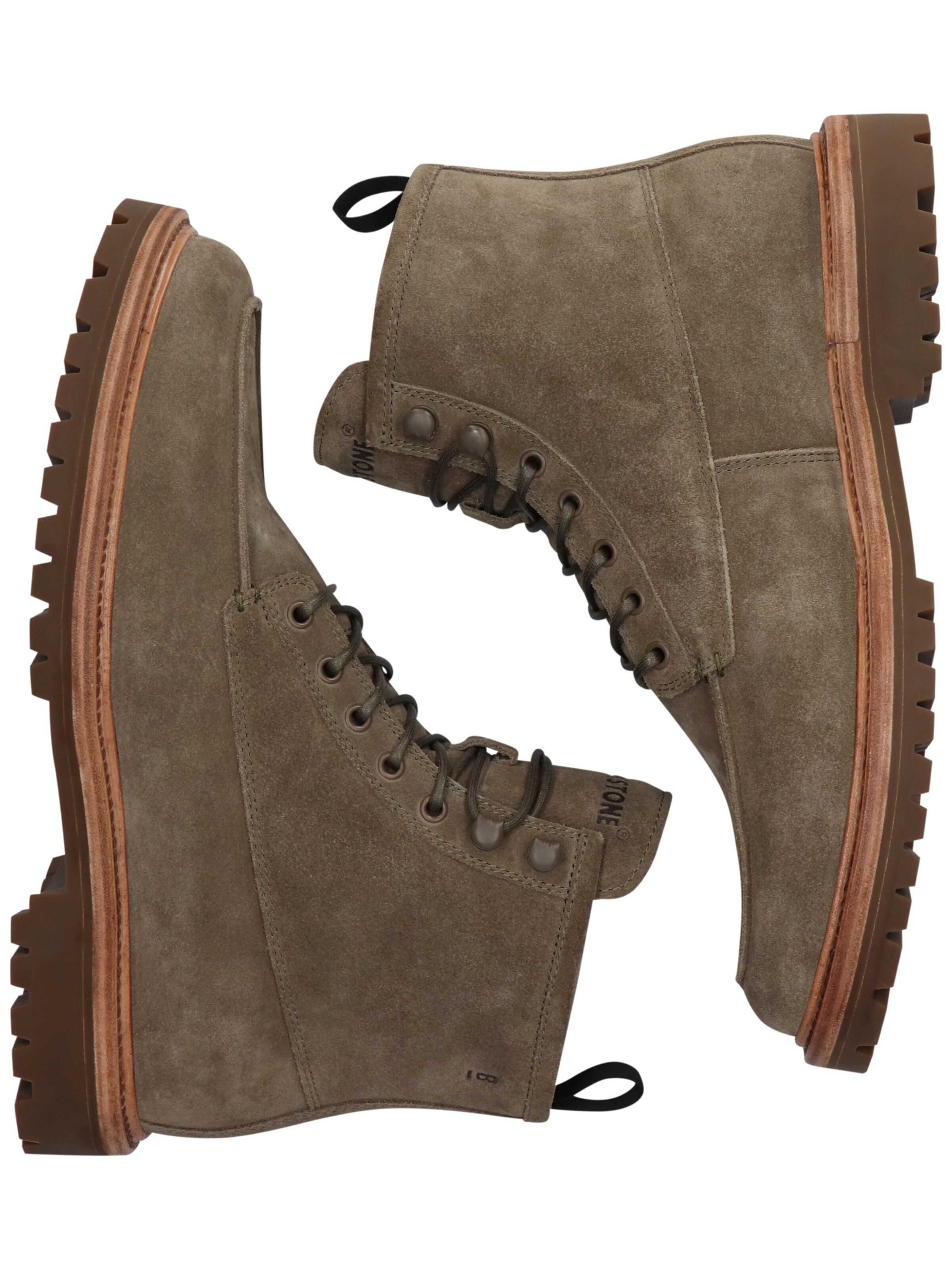 BLACKSTONE - Botas com atacadores 'Gastown Boaz CG164' em verde