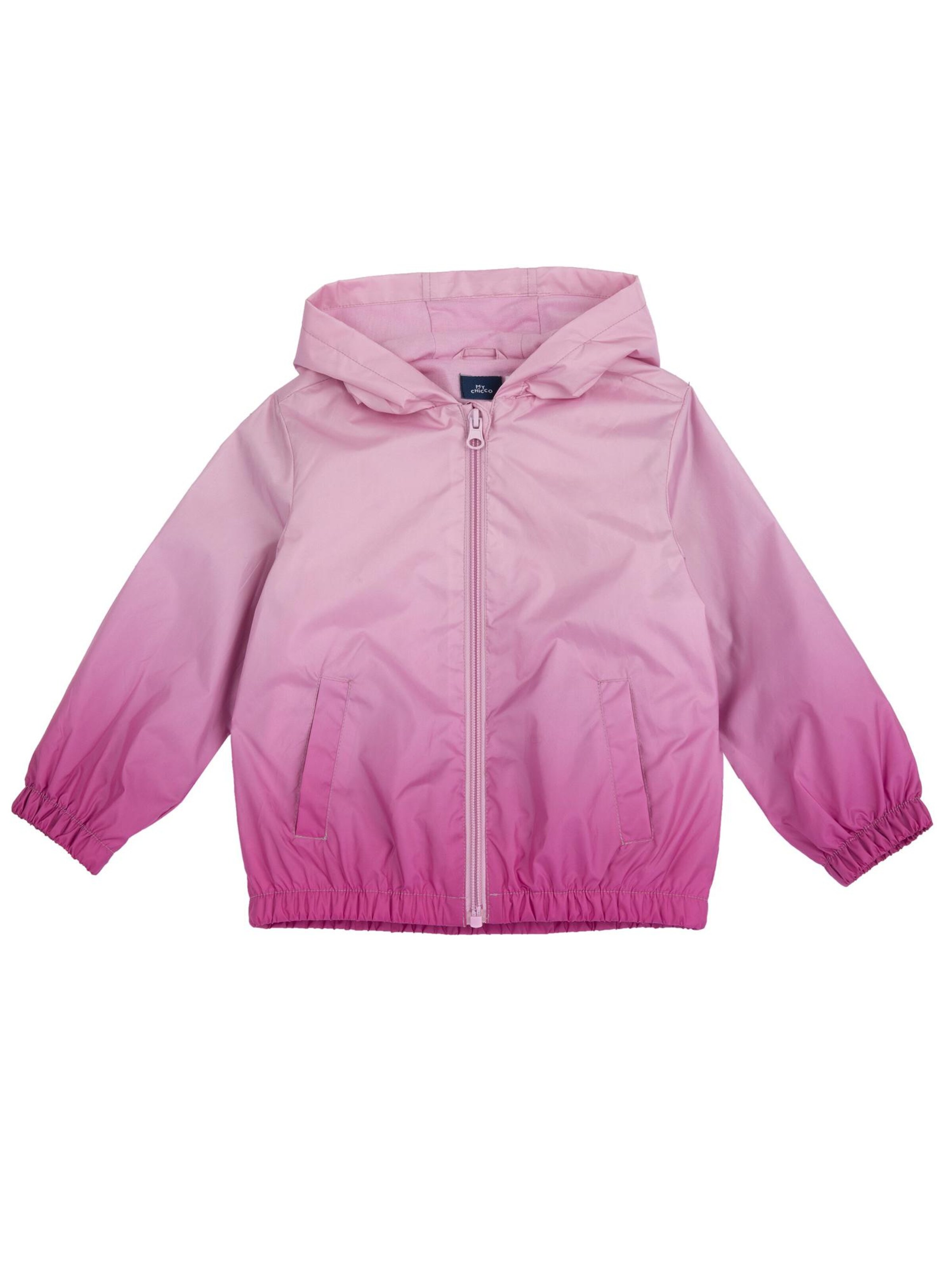 Geacă de primăvară-toamnă de la Chicco pe roz: față