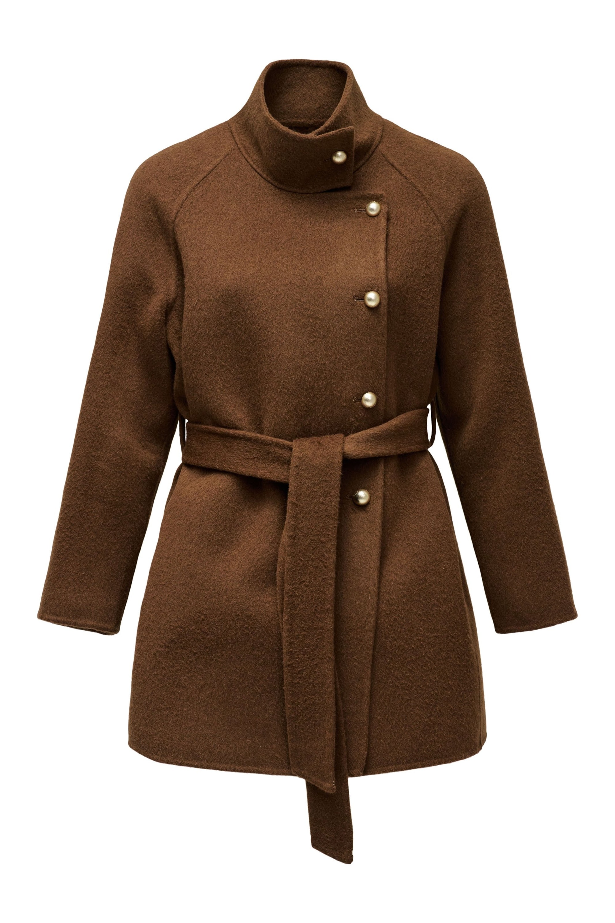 Salsa Jeans Wintermantel in Bruin: voorkant