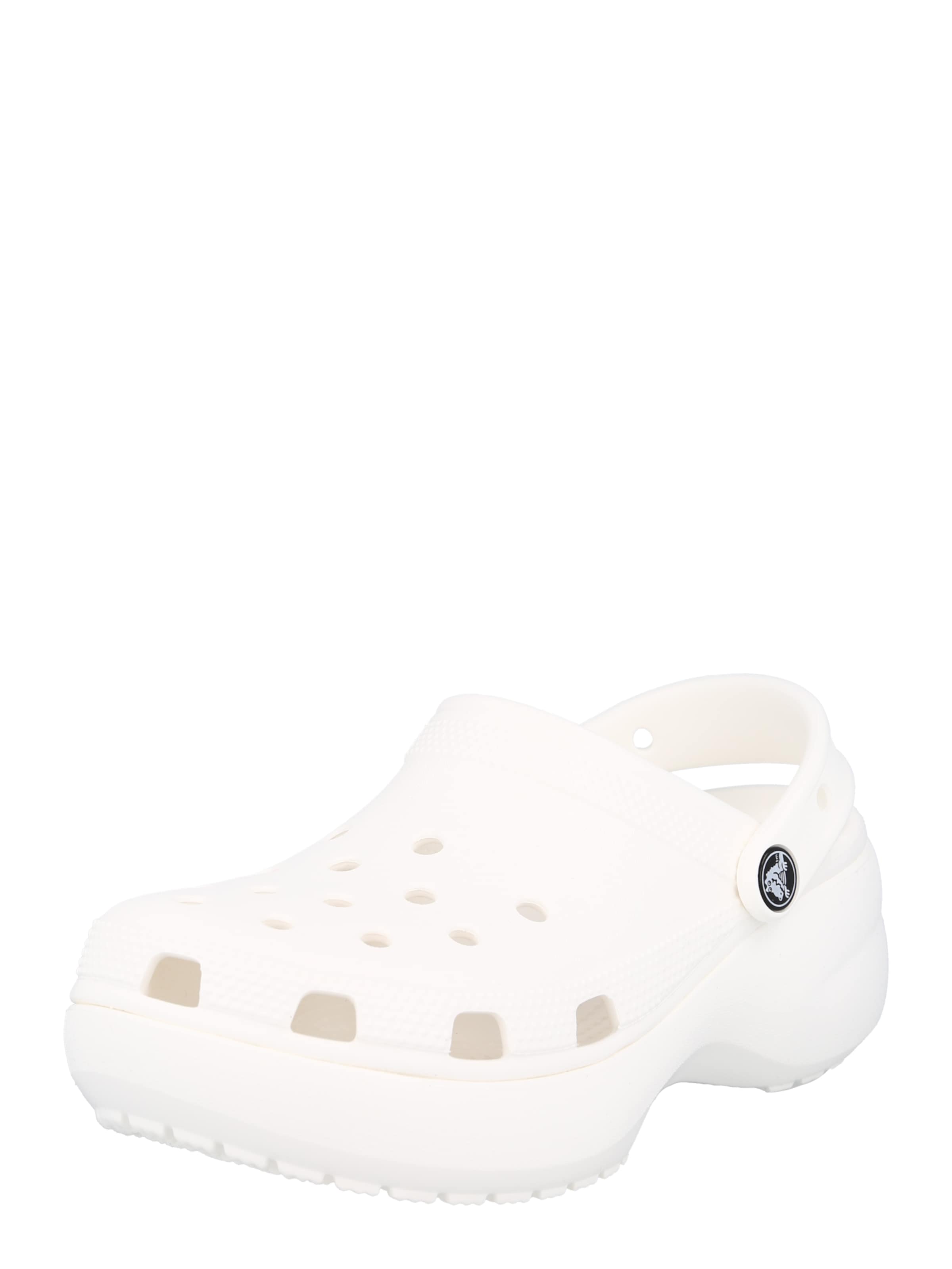 Saboţi 'Classic' de la Crocs pe alb: față