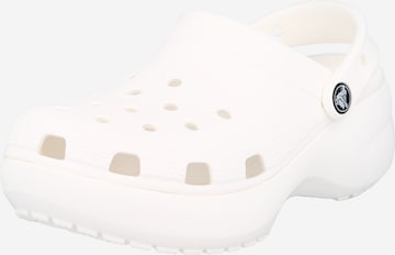 Crocs Pantofle 'Classic' – bílá: přední strana