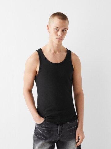 Bershka Shirt in Zwart: voorkant