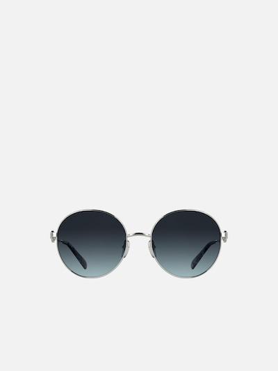 Longchamp Zonnebril in 57 in de kleur Zilver, Productweergave