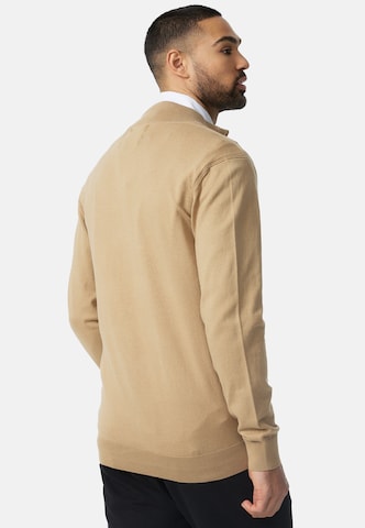 INDICODE JEANS Gebreid vest 'Lau' in Beige