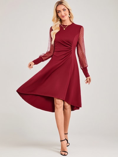 LapaPlus Cocktailkleid in weinrot, Produktansicht