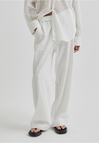SECOND FEMALE Loose fit Pants 'Villa' in White: front