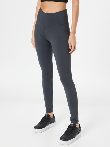 NEBBIA Skinny Sportbroek in Grijs: voorkant