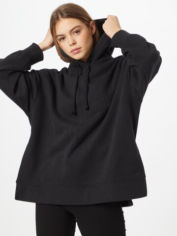 Monki Sweatshirt in Zwart: voorkant