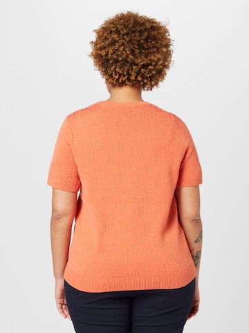 Lauren Ralph Lauren Plus - Pullover 'JAMYZAH' em laranja