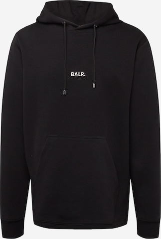BALR.Sweater majica 'Q-Series' - crna boja: prednji dio