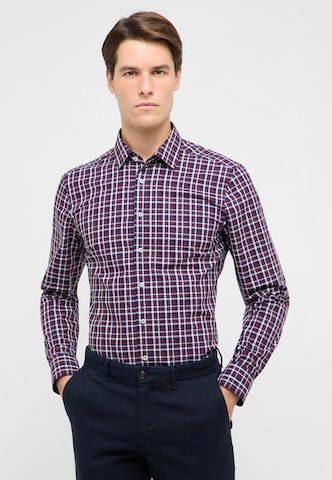 ETERNA Slim Fit Hemd in Blau: Vorderseite