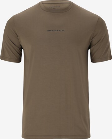 ENDURANCE Performance Shirt 'Winicol' in Brown: front