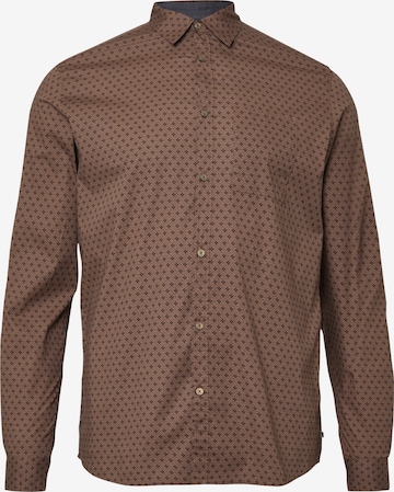 Coupe regular Chemise s.Oliver en marron : devant