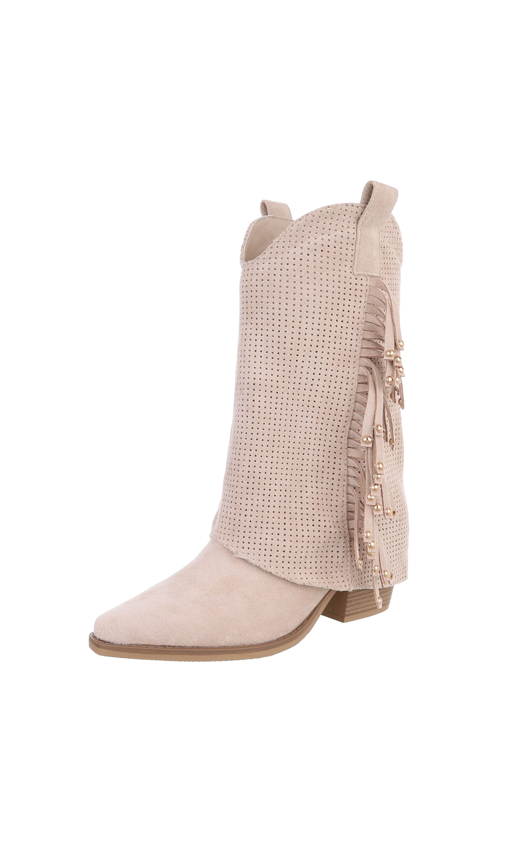 Ital-Design Cowboystiefel in Beige: Vorderseite