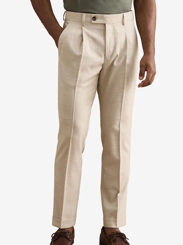 Coupe slim Pantalon Il Lanificio en beige