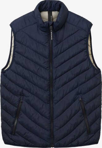 Gilet TOM TAILOR en bleu : devant