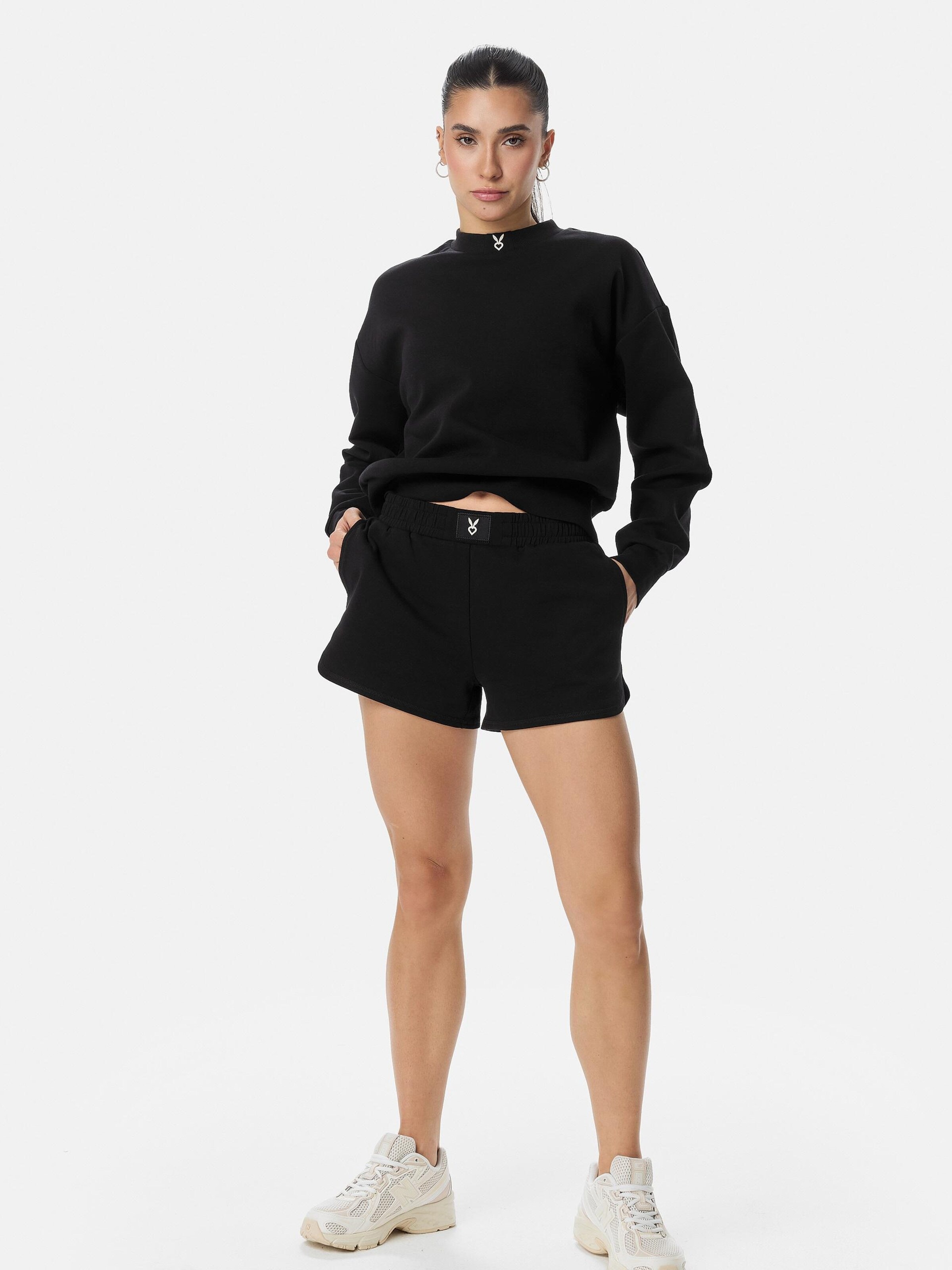 Sweat-shirt 'LOUNGE FIT' Cardio Bunny en noir