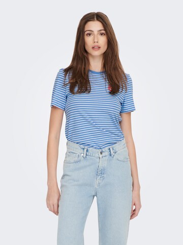 ONLY - Camiseta 'WEEKDAY' en azul: frente