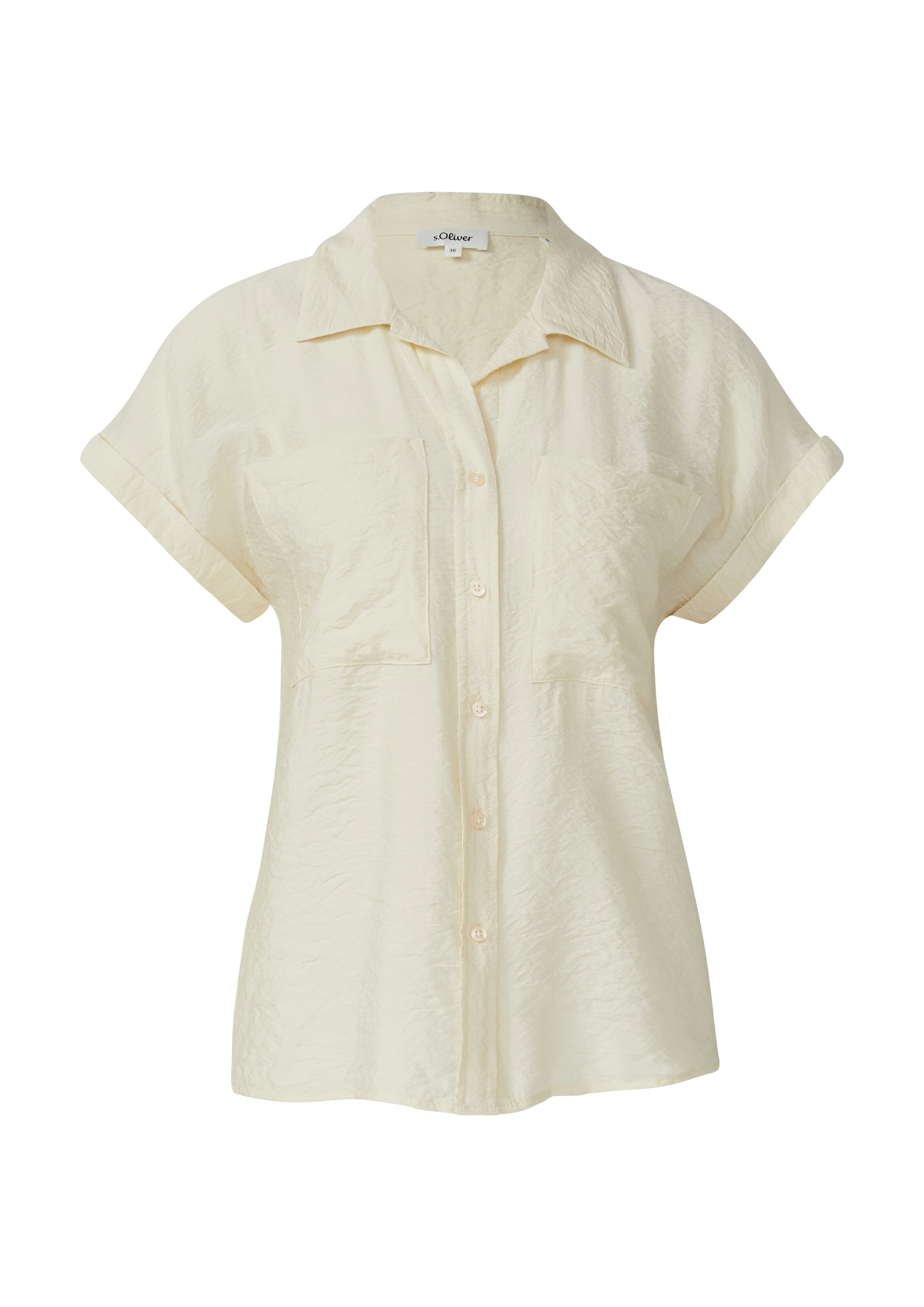 s.Oliver Bluse in Beige: Vorderseite