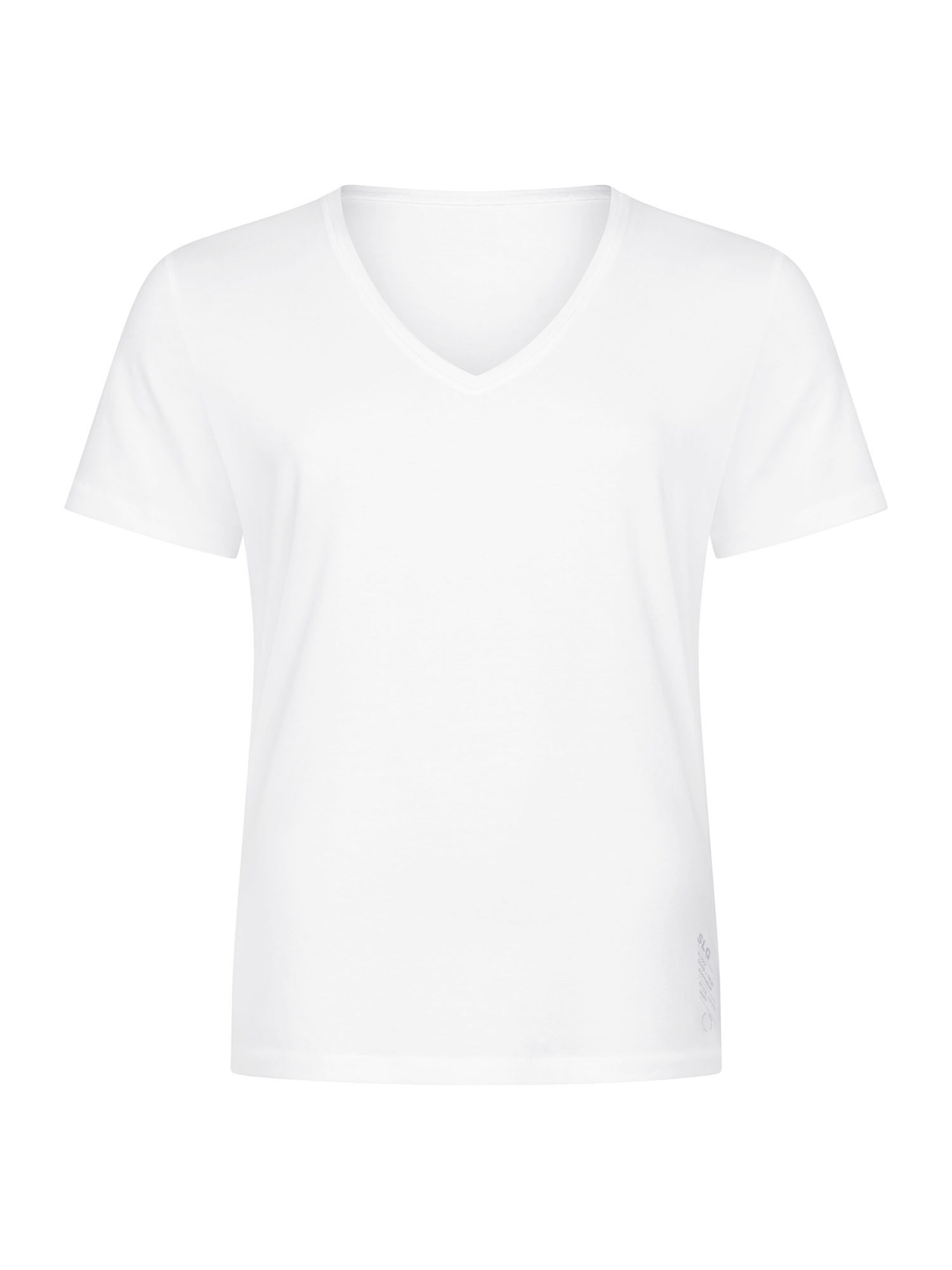 SLOGGI V-Shirt ' SLG Base ' in Weiß: Vorderseite