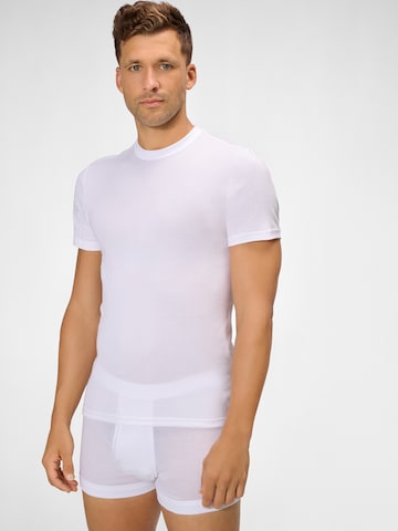 Ammann T-Shirt ' Organic Feinripp ' in Weiß: Vorderseite