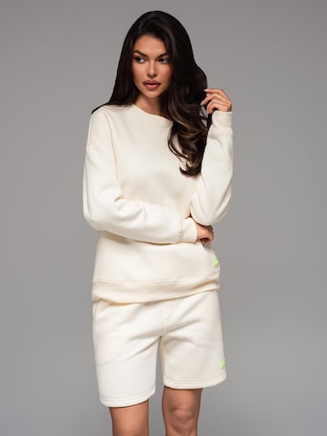 Ombre Sweatshirt i beige