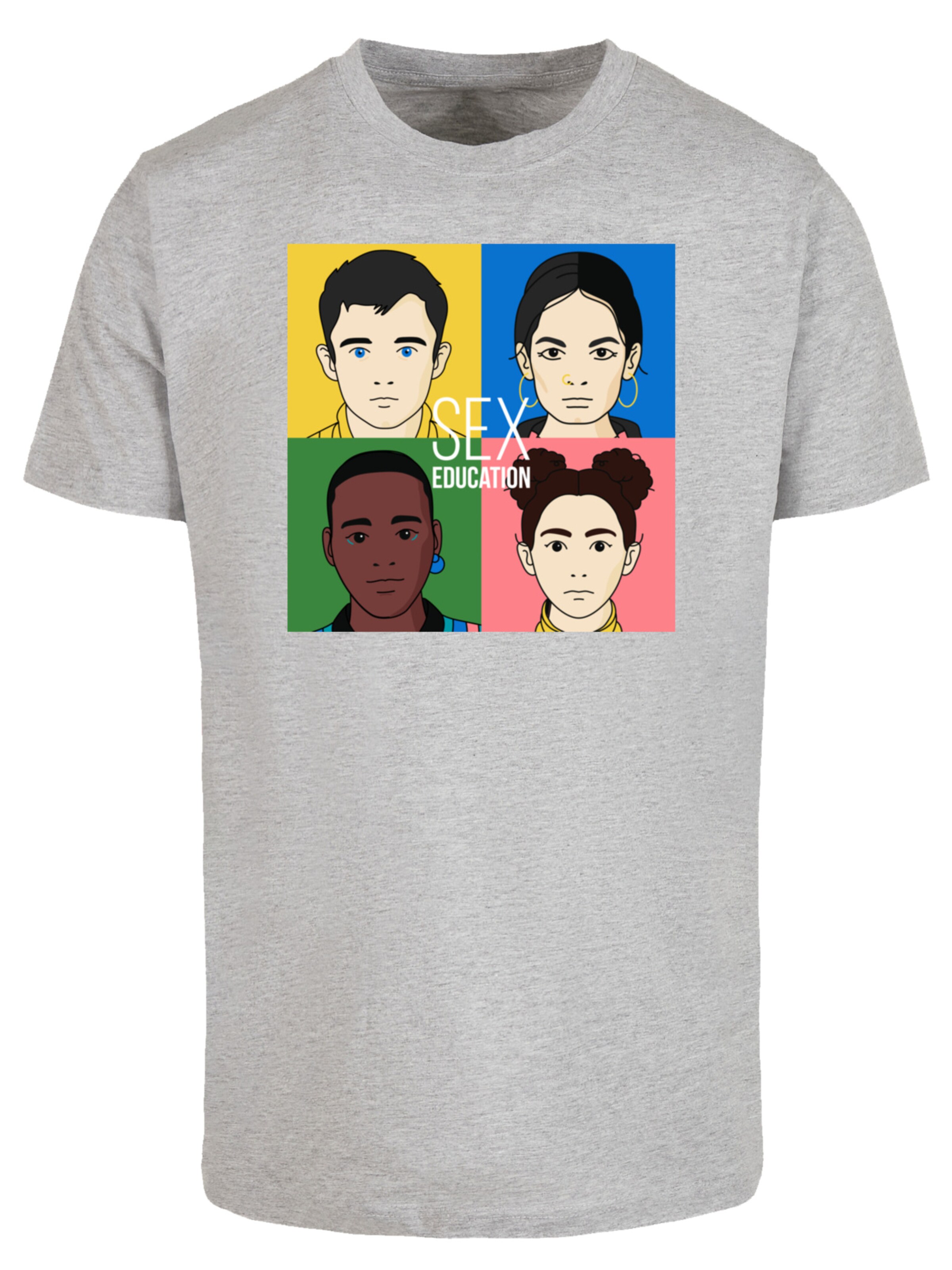 T-Shirt 'Sex Education Netflix TV Series' F4NT4STIC en gris : devant