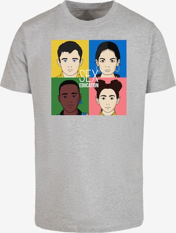 T-Shirt 'Sex Education Netflix TV Series' F4NT4STIC en gris : devant