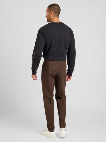 JACK & JONES - regular Pantalón de pinzas en marrón