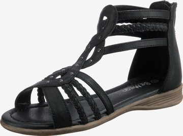 Be Mega Sandals in Black: front