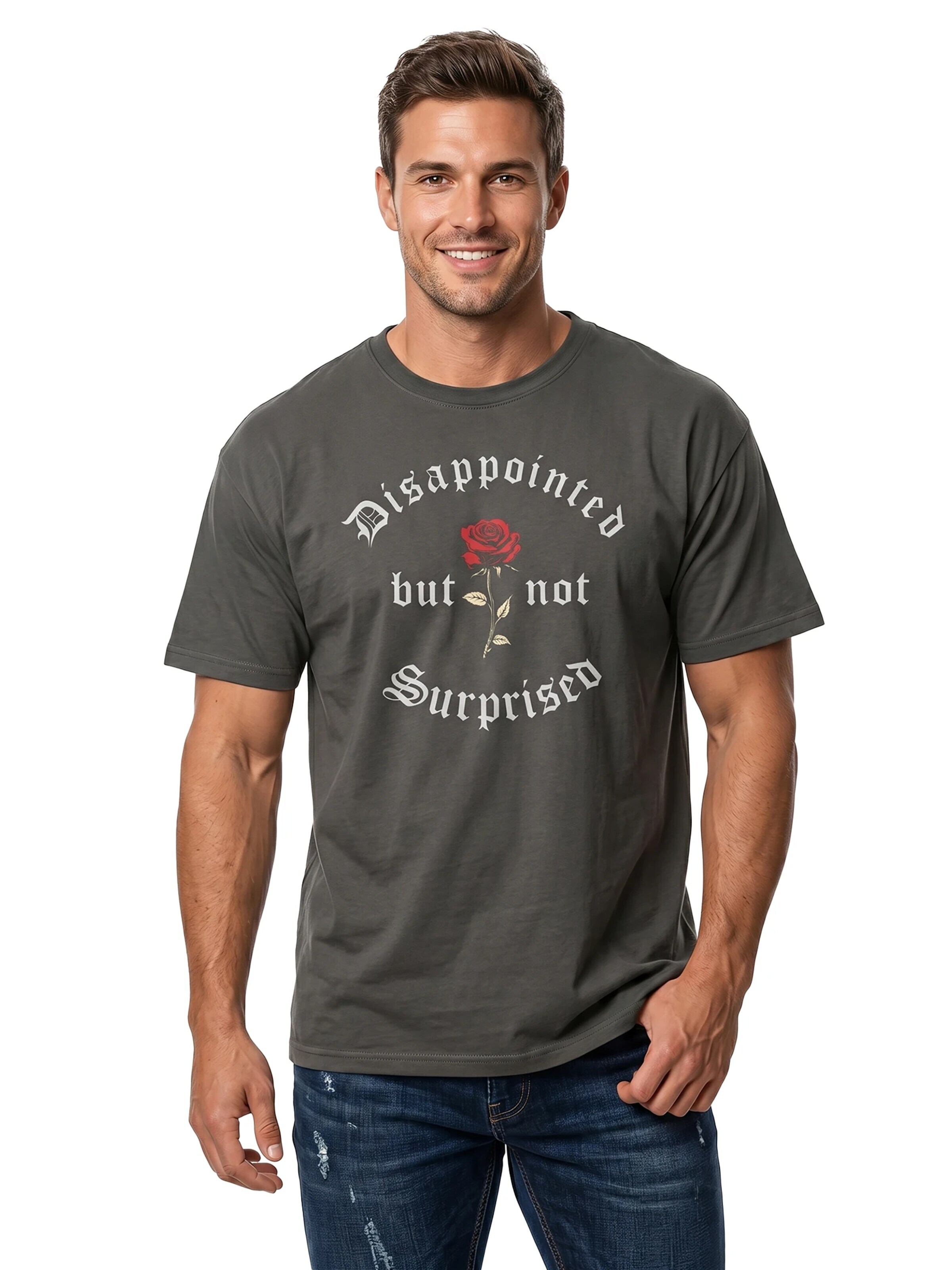 MAKAYA Shirt 'Disappointed' in Grey