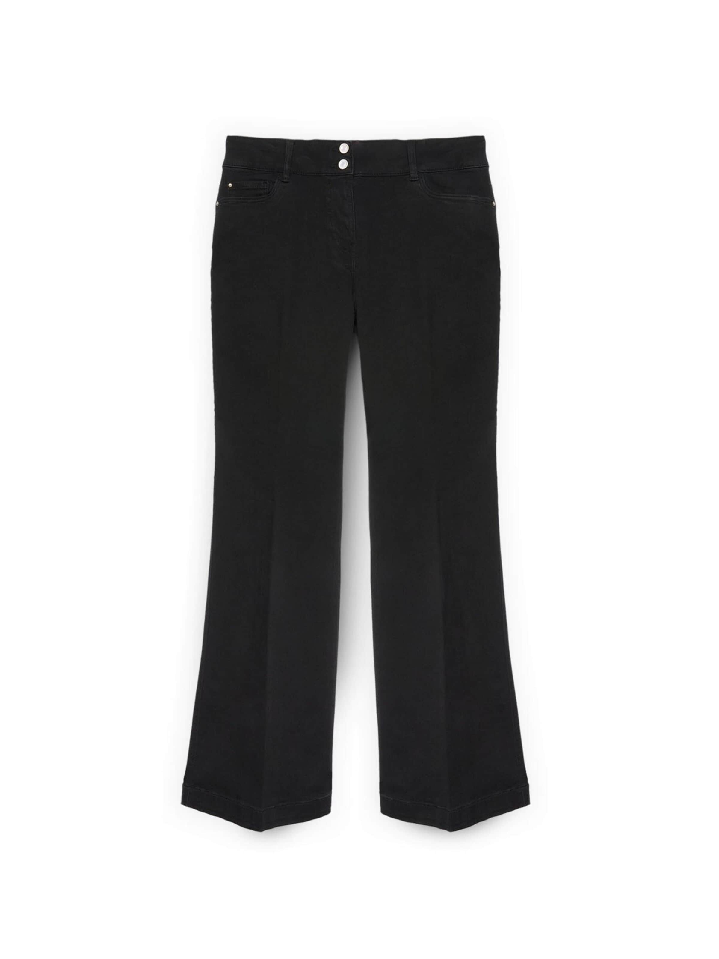 Flared Jeans di Fiorella Rubino in nero: frontale