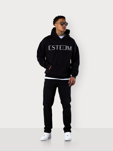 ESTEEM Sweatshirt 'Lettering' in Black