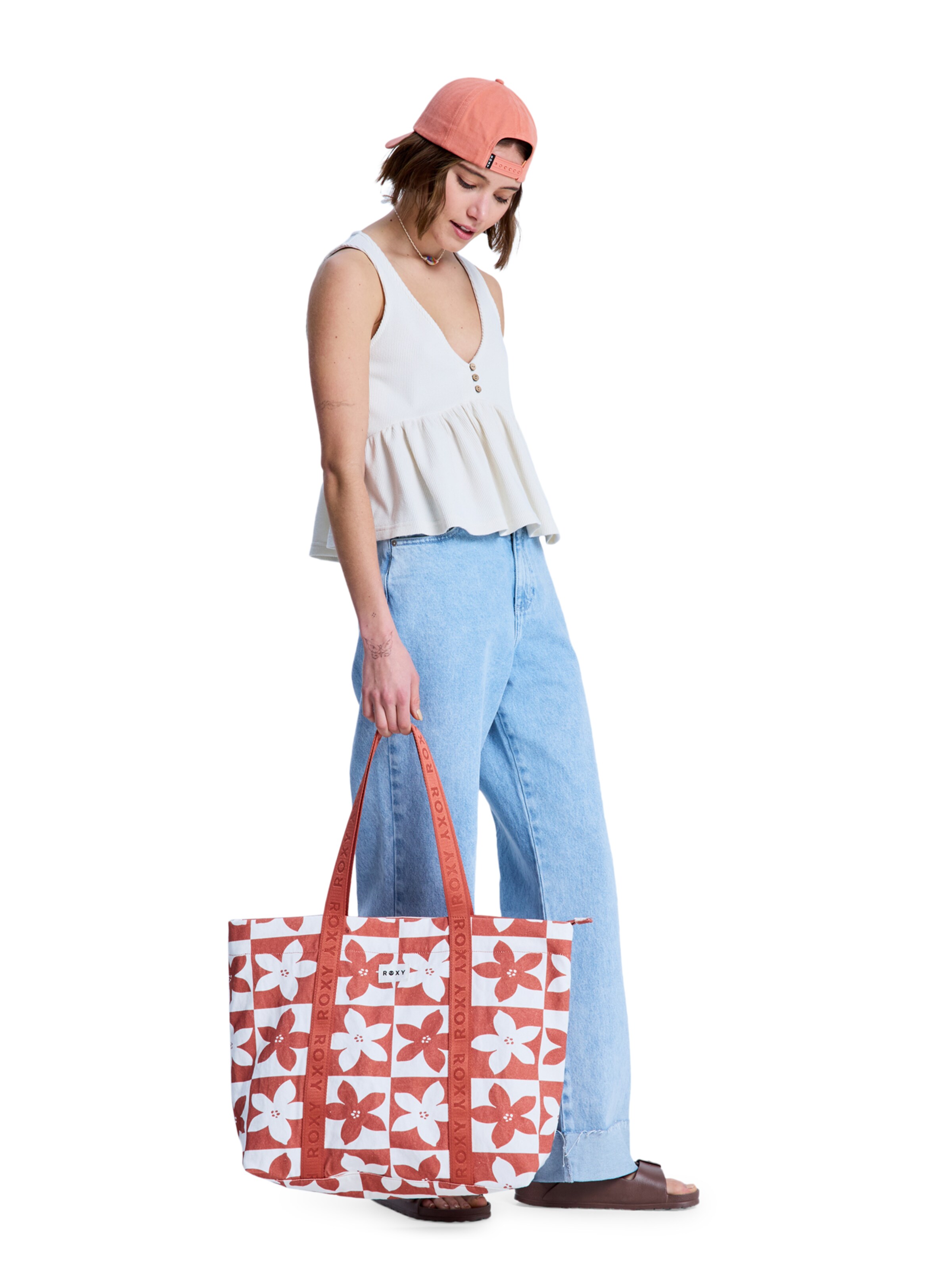 ROXY Shopper 'Gold Dust Girl' in Red