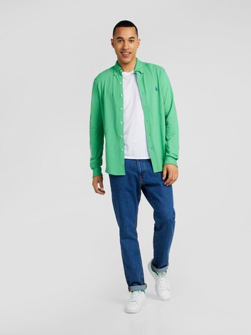 Coupe slim Chemise Polo Ralph Lauren en vert