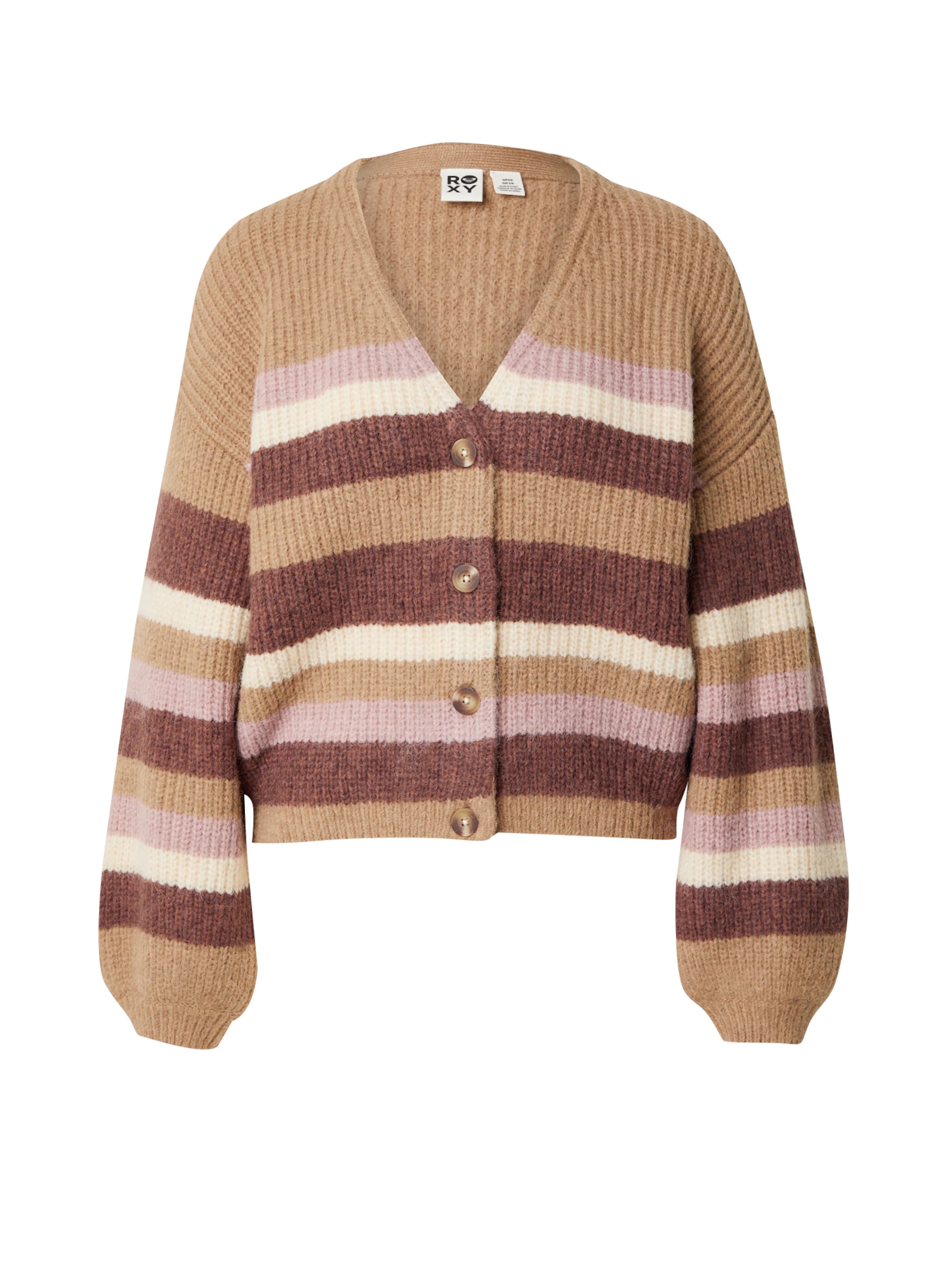 Cardigan 'MARBLE TILES' ROXY en marron : devant