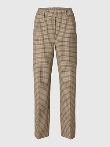 SELECTED Regular Broek in Bruin: voorkant