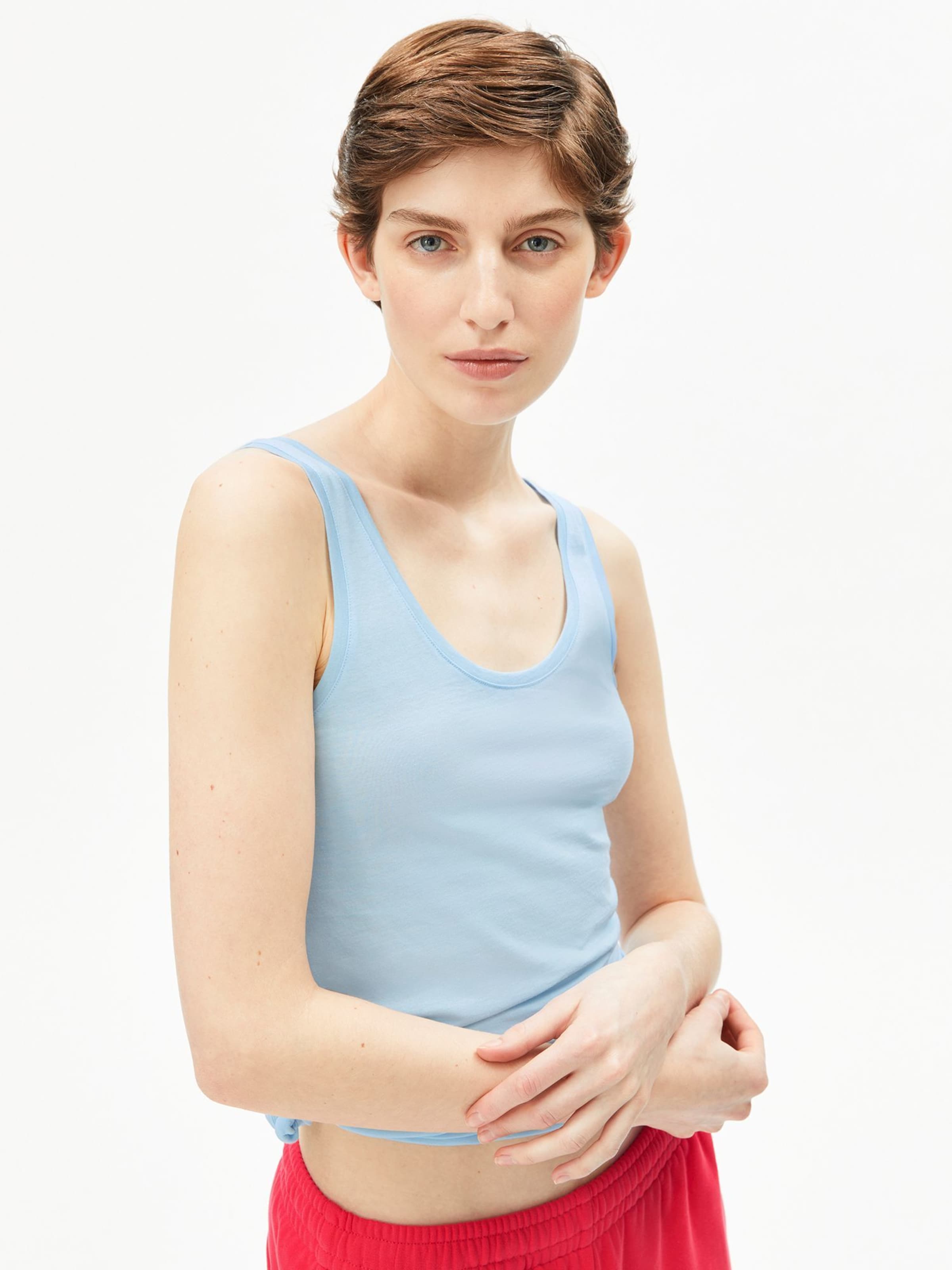 ARMEDANGELS Top in Blauw: voorkant