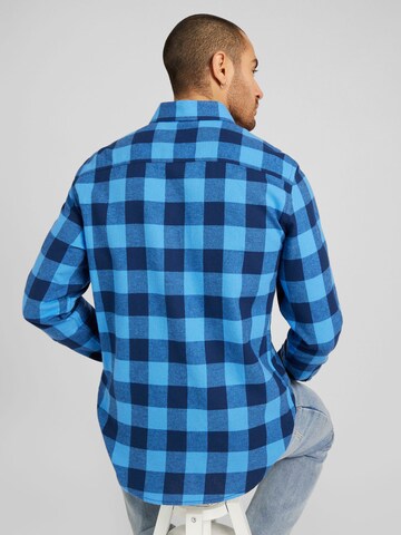 BLEND Regular fit Button Up Shirt in Blue