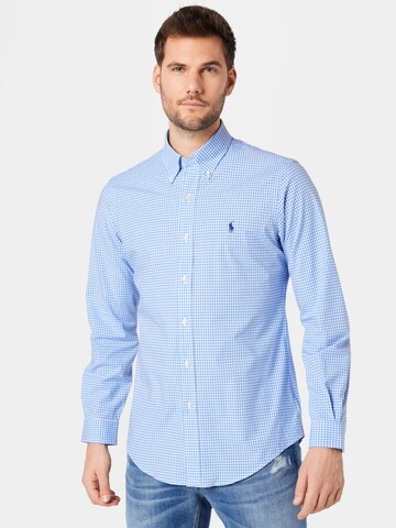 Polo Ralph Lauren Regular fit Overhemd in Blauw: voorkant