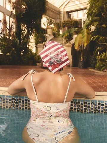 Next Bandeau Badeanzug 'Cath Kidston' in Mischfarben