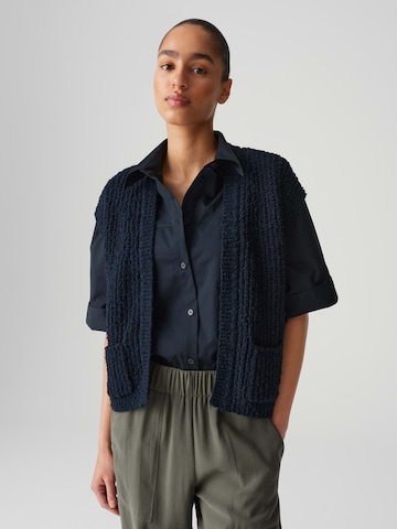 Gilet in maglia 'Dimola' di OPUS in blu: frontale