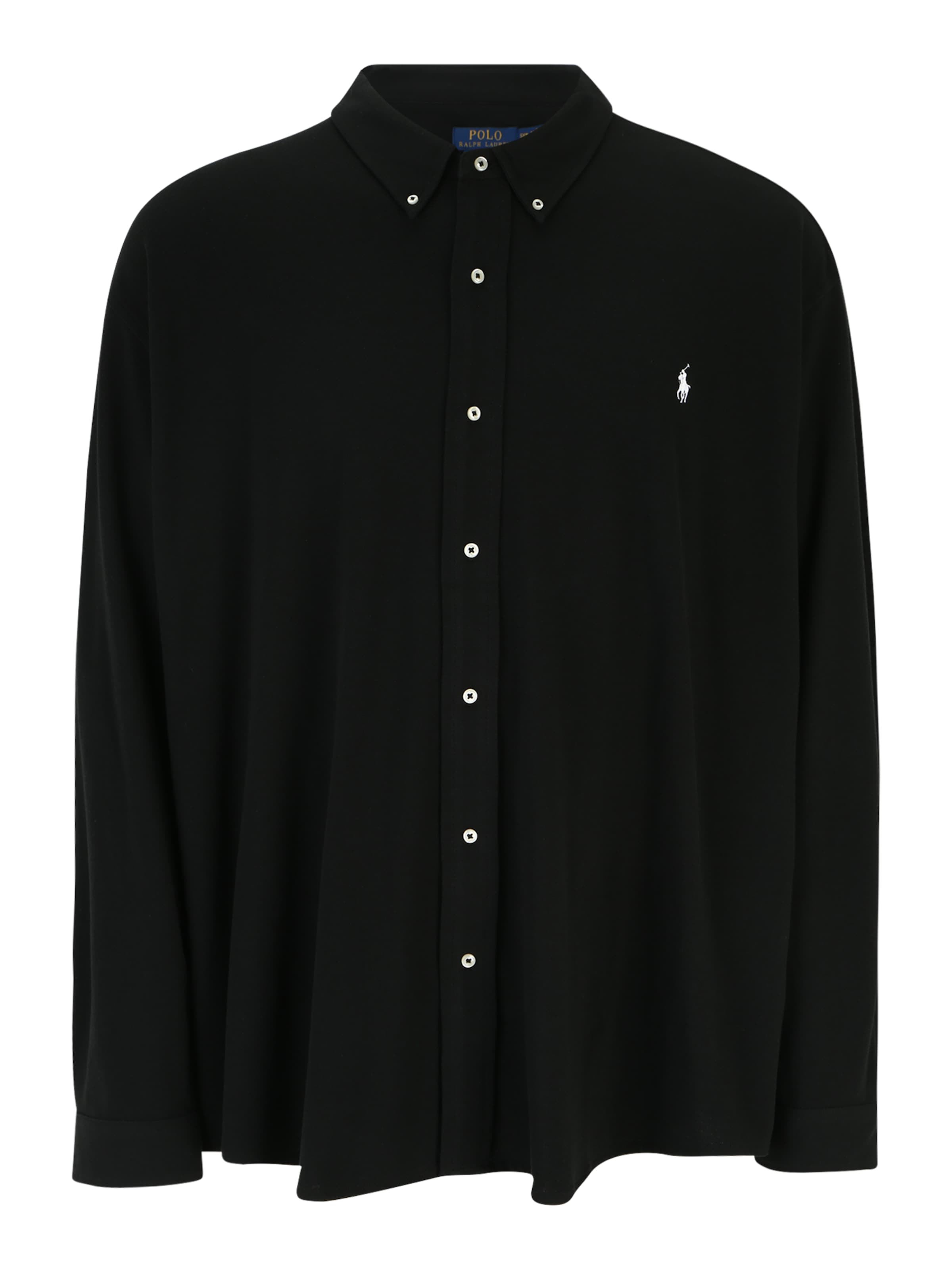 Polo Ralph Lauren Big & Tall - Ajuste regular Camisa en negro: frente