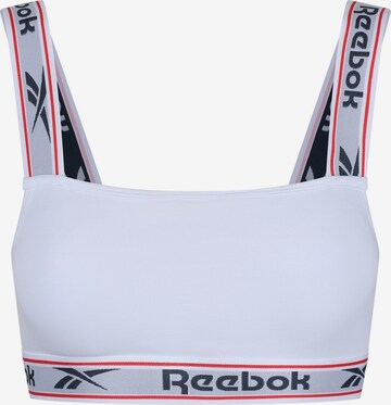 Reebok Bustier Sport-BH in Weiß: predná strana