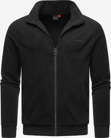 Ragwear Fleece Jacket 'Trayne' in Black