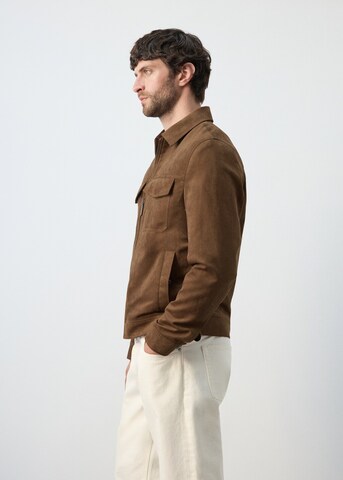 MANGO MAN Between-Season Jacket 'Joan' in Brown
